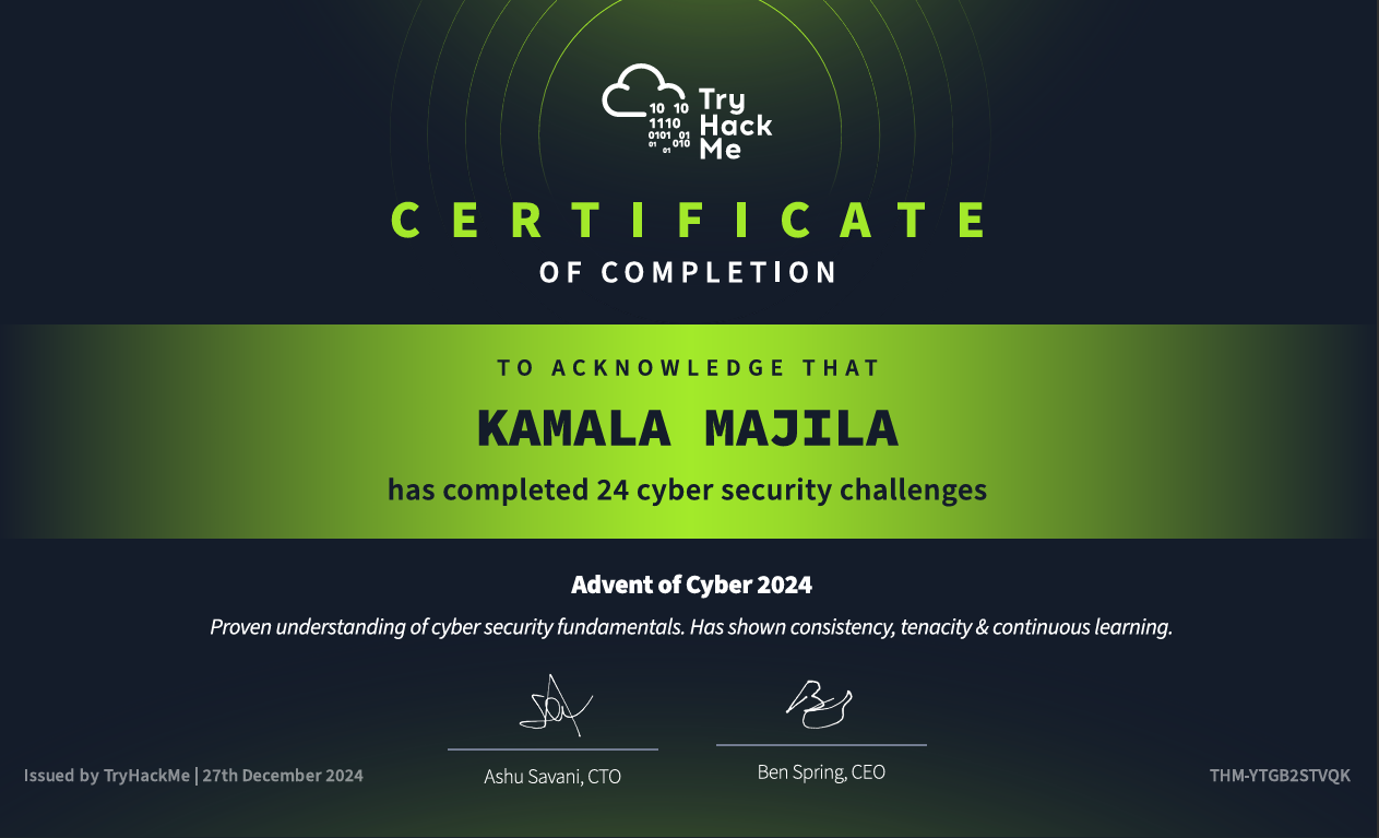 TryHackMe Advent of Cyber 2024